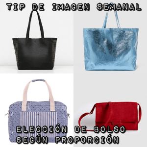 Elección de bolso según proporción