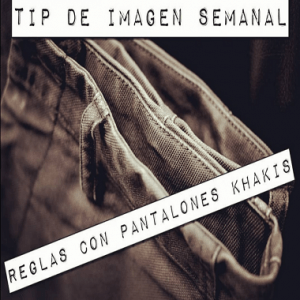 Reglas con pantalones khakis