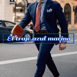 El traje azul marino