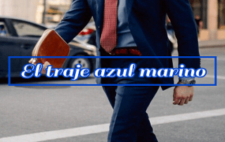 El traje azul marino
